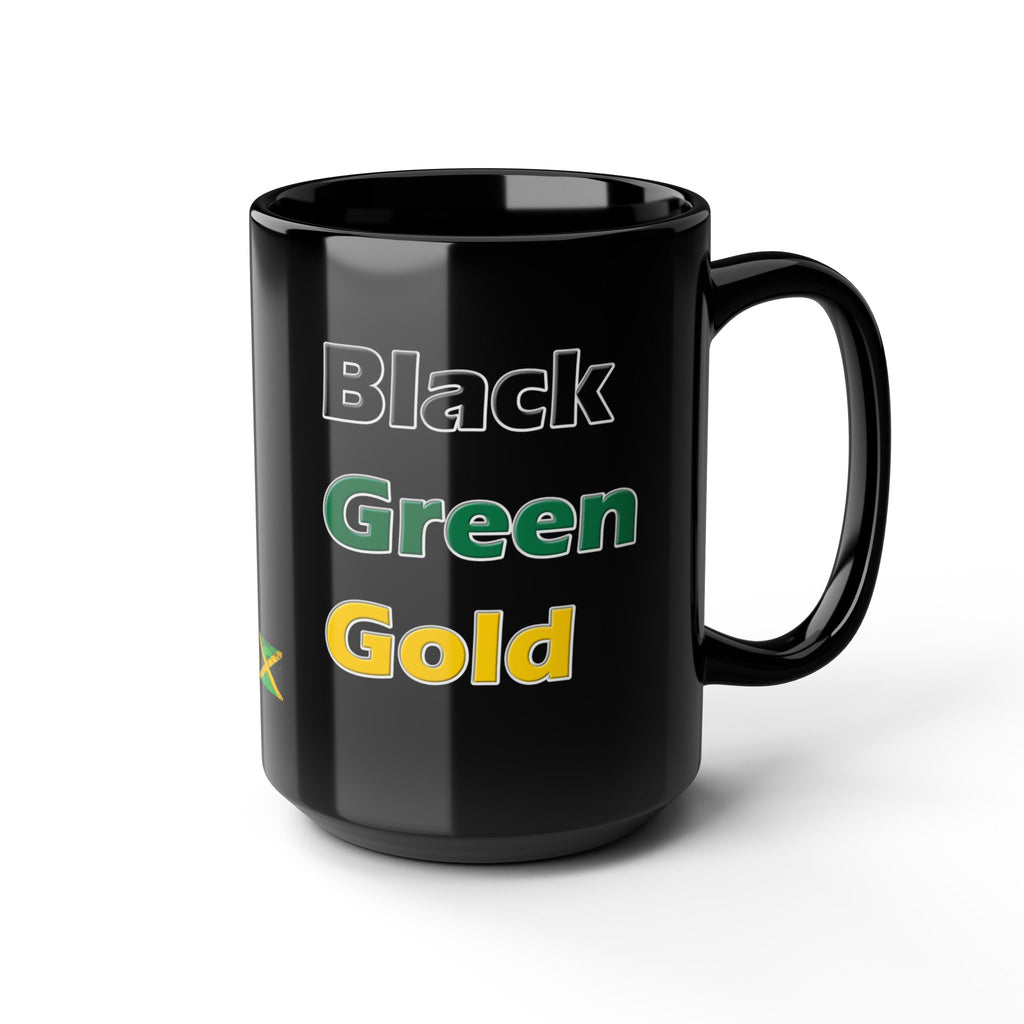 "Black, Green, Gold" Jamaican Pride Coffee/Tea Mug - 15 oz